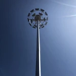 Bright solar high pressure sodium flood light high mast lighting with solar led street light