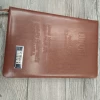 brown pu leather notebook with pen and card holder office gift set business notebooks custom logo and box