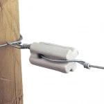 Bullnose Porcelain Ceramic Electric Fence Strainer Insulator