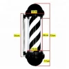 C014 pattern Roating Stainless steel Barber Pole with lamp