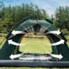 camping tent waterproof 1-2 3-4 outdoor tent for family party hiking