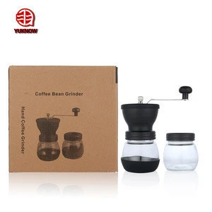 ceramic burr home use manual plastic coffee grinder