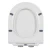 Import Ceramic UF plastic white wall hanging toilet seat cover in stock from China