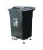 Import CHAOBAO Outdoor 60L foot pedal dustbin garbage bin trash bin trash can recycle plastic waste bin from China