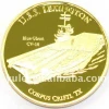 cheap custom 3D gold challenge coins silver gold plated custom metal stamping coins with printing logos on