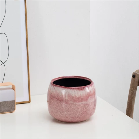 cheap minimalist tabletop pink hotel home decorative vases nordic decor ceramic vase