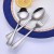 Import Cheaper In Stock 410 Stainless Steel Big Small Round Spoon Fork Cutlery Set For Restaurant &amp; Hotel from China