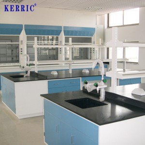 Chemistry Laboratory Table Lab Furniture Steel Bench With Shelves