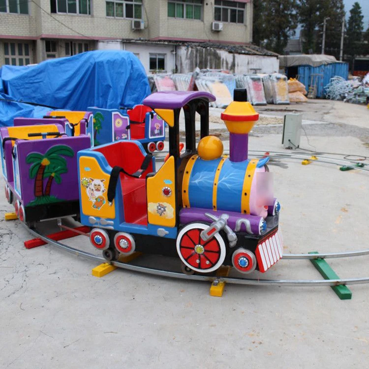 Children amusementkids train track train electric