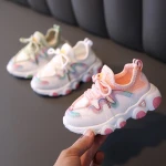 Children Casual Shoes 2020 Autumn Baby Girls Boys Shoes Soft Bottom Non-slip Stretch Cloth Breathable Outdoor Kids Sneakers