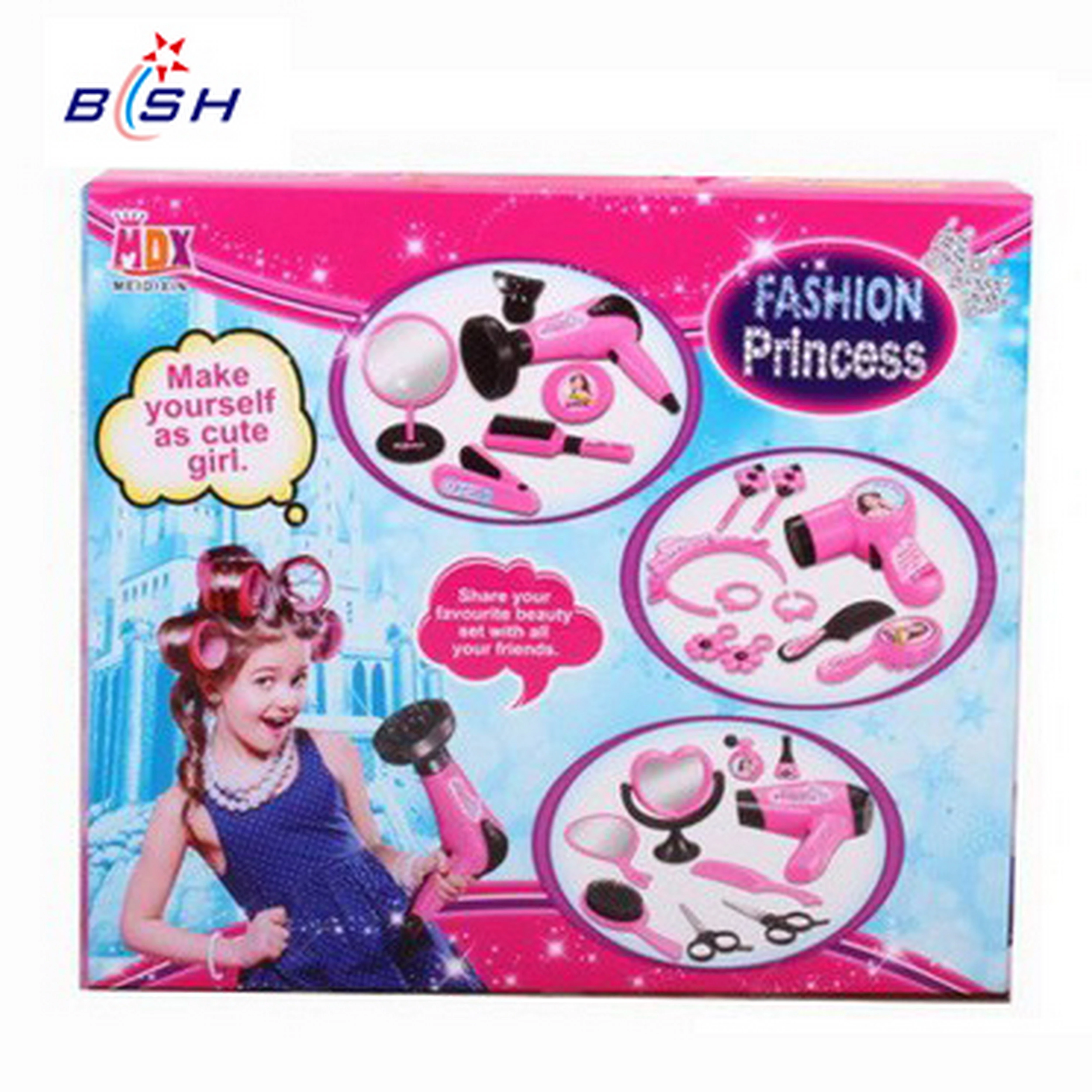 Children pretend play girl beauty set toys hair toy accessories