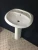 Import China factory ceramic free standing bathroom standing sink white from China