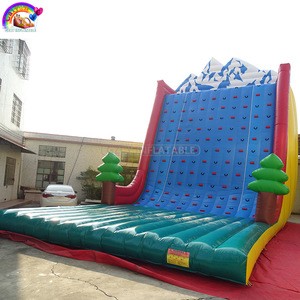 China Factory Durable Adventure Game Climbing Wall PVC Inflatable Climbing Wall