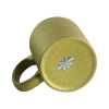 China factory gold sublimation mug blank custom logo ceramic coating glitter pearl coffee mug