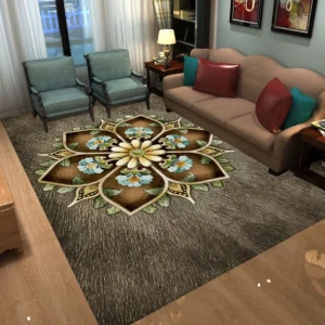 China factory living room carpets and rugs customdigital printing carpet with modern design and doormats