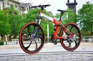 China oem 26 inch size wheel folding mtb bike cycling/steel frame with folding mountain bicycles