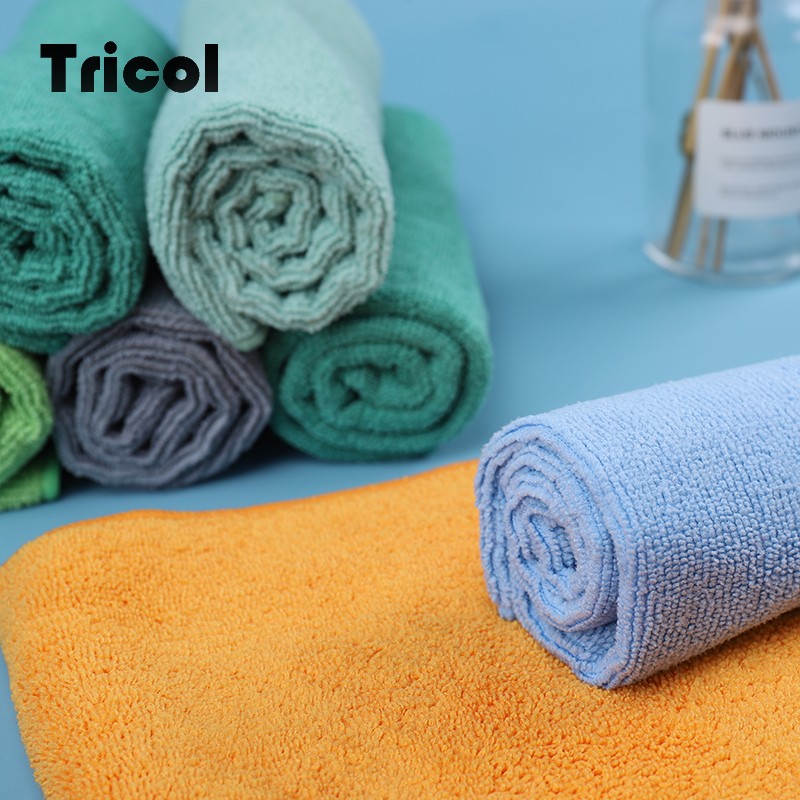 China Supplier Drying Brushed 100% Towel Microfiber Cloth Household Items