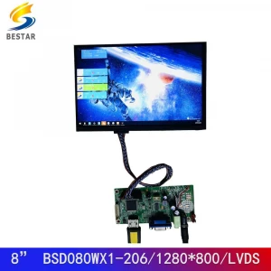China supplier wholesaler 8 inch assembly 1280*800  screen module TFT LCD led display panels