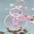 Import China Wholesale Custom Reusable Hand Made Amber Single Wall Borosilicate Colored Tea Small Glass Cups Set with Round Saucer from China
