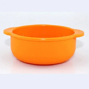 China Wholesale Heat Resistant Silicone Bowl Travel Feeding Baby Bowl Children Color Noodle Bowl