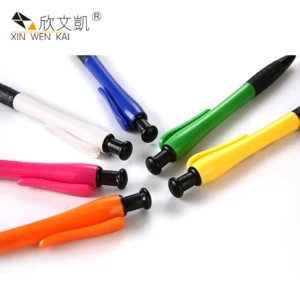 China Writing Instrument Promotional Custom Logo Smooth Fast Writing Plastic Ball Pen