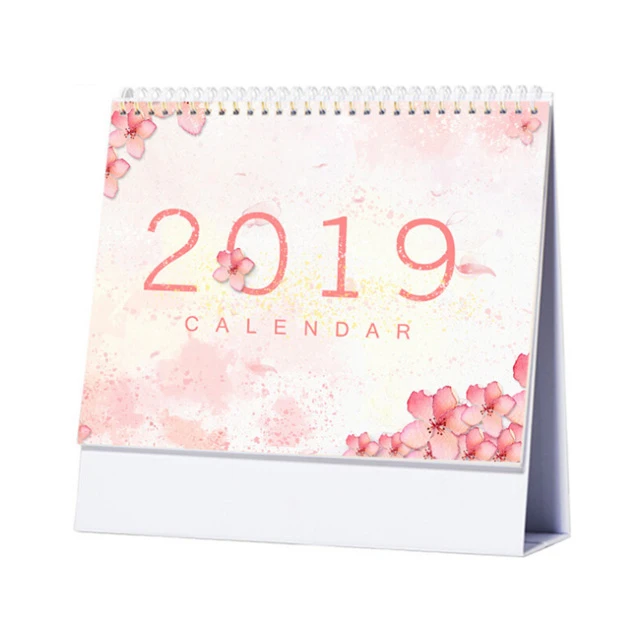 Chinese factory Pretty calendar Creative style of desk 2020 monthly desktop calender printing with good after sale service
