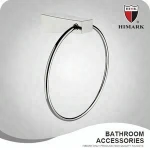 Chrome toilet tissue holder for bathroom