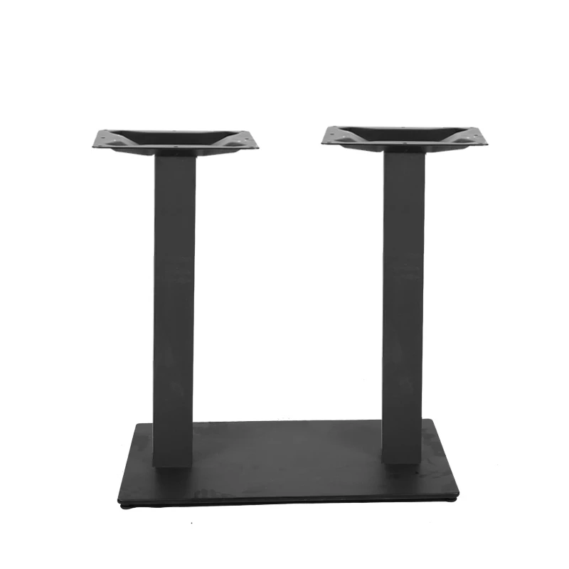 Chuangdi furniture special design steel table base with rectangle base and double support