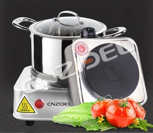 Cnzidel hot sale factory price stainless steel gs durable 1000w mini electric hot plate 1010AS