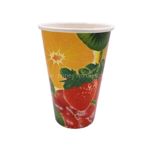 Cold Beverage Drinking Cup for Water Juice Popular Cold Drink Paper Cup