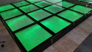 color changing glass dance floor/ portable/ light up dance floor