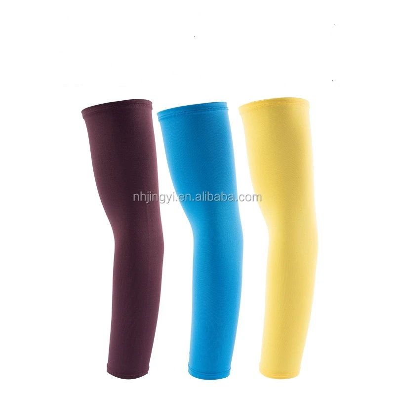 color printing elastic UV protection quick drying breathable 100% polyester sports wear arm sleeves