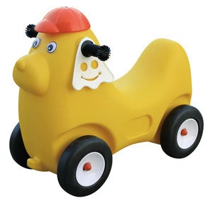 Colored Ride On Toy Baby Rocking Horse With Wheels