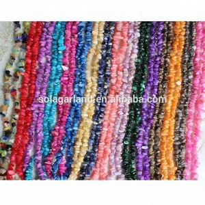 Colorful Fancy Gravel Natural Stone beads For Handmade Jewelry Necklace Making