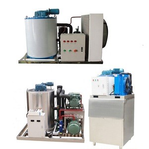Commercial industrial 10 ton salt water snow ice flake making machine maker