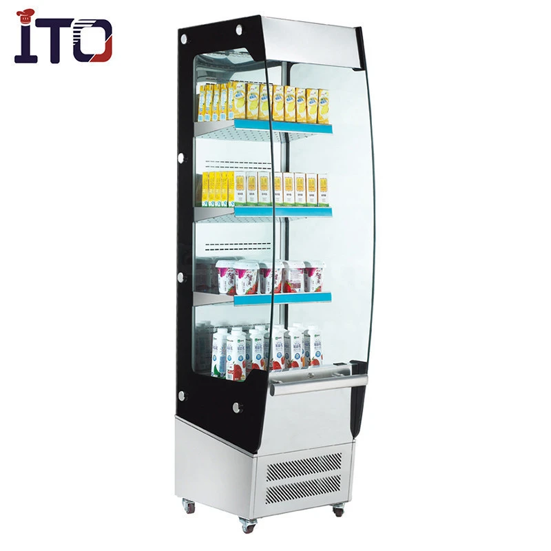 Commercial Refrigerated Cake Display Cabinet, pastry showcae chiller glass cake display cabinet