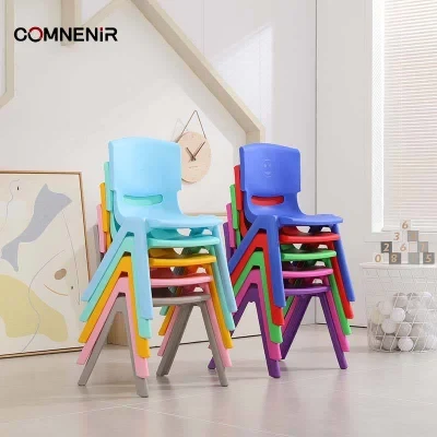 Comnenir Nursery Kindergarten Small Students Reading Study Plastic Chairs for Kids