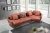 Import Contemporary leather-look fabric sofa in good line from China