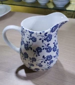 cream classic white porcelain milk jar  ceramic tableware water milk jar ceramic milk jar for kitchenware