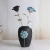 Creative handmade ceramic crafts vase plating wrought iron flower dining room wall decoration accessories
