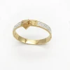 Custom charm stainless steel jewelry  Gold plated  cz diamond bracelets