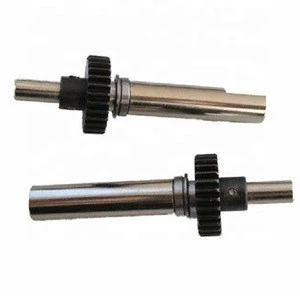 Custom CNC Drive axles with long shaft and steel pinion