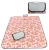 Import Custom Color Outdoor Folding Machine Washable Fleece Camping Picnic Mat/beach mat /outdoor mat from China