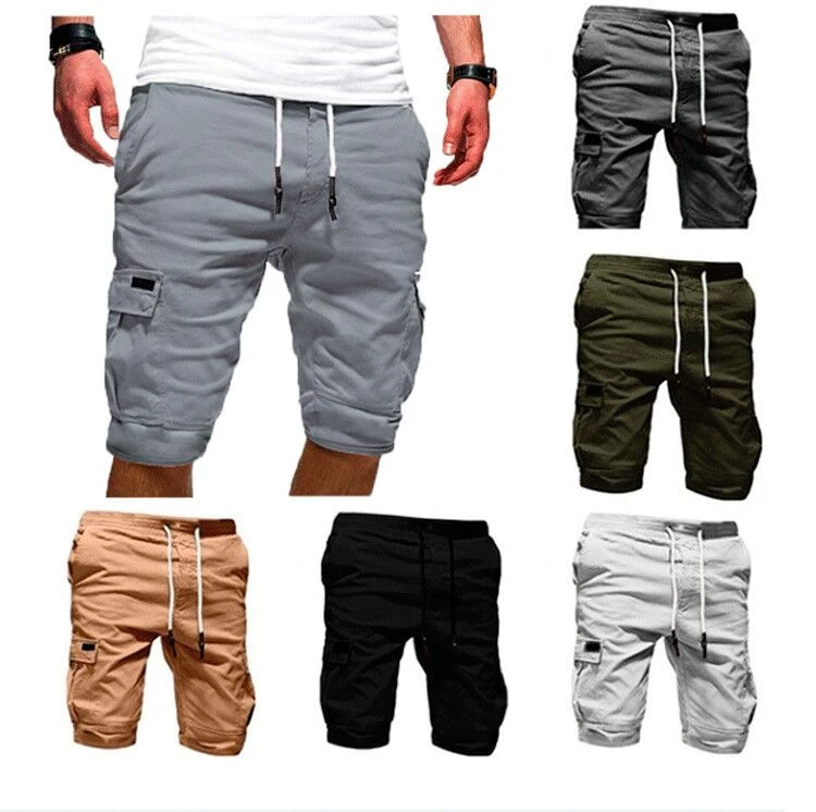 Custom cotton polyester mens shorts gym printed fashion design elastic waist sports shorts with pockets