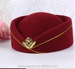 custom fashion airline hostess hats and caps