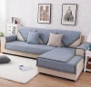 Custom furniture sofa protector pet dog waterproof reclin shape cut sew sofa cover with high quality