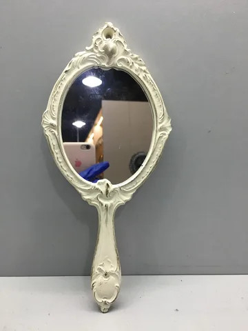custom hand held bronze vintage antique cosmetic makeup mirror