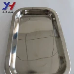 Custom high precision stainless steel polished square bonsai drip tray