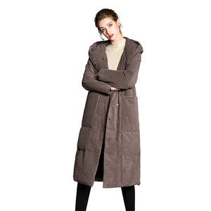 Custom High Quality Elegant Ladies Down Coat With Fur For Winter