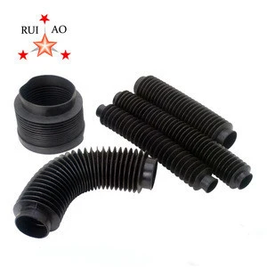 Custom  Lathe Flexible Nylon Clip Accordion Dust Protection Bellow Cover Silicone Rubber For cnc waterjet leadscrew
